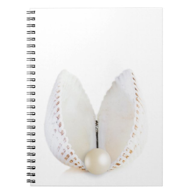 Caderno Espiral Pérolas e cascas (Frente)