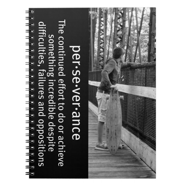 Caderno Espiral Perseverança de bordo (Frente)