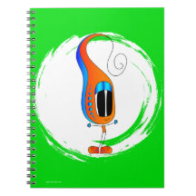 Personagem de Desenho Engraçado, Colorido e Excênt
