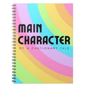 Caderno Espiral Personagem Principal Arco-íris