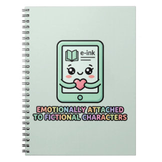 Caderno Espiral Personagens Ficcionais Emocionalmente Apegados Eng