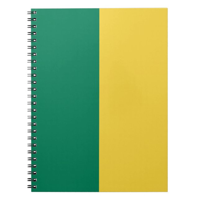 Caderno Espiral PERSONALIDADE Verde e Dourada (Frente)