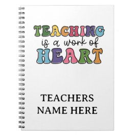 Caderno Espiral Personalised Teacher Notebook – Teachers Gift