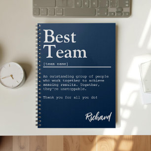 Caderno Espiral Personalização de Apreciação de Funcionário de Mel