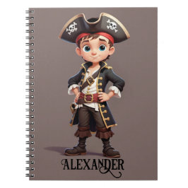 Caderno Espiral Personalização do Pirata