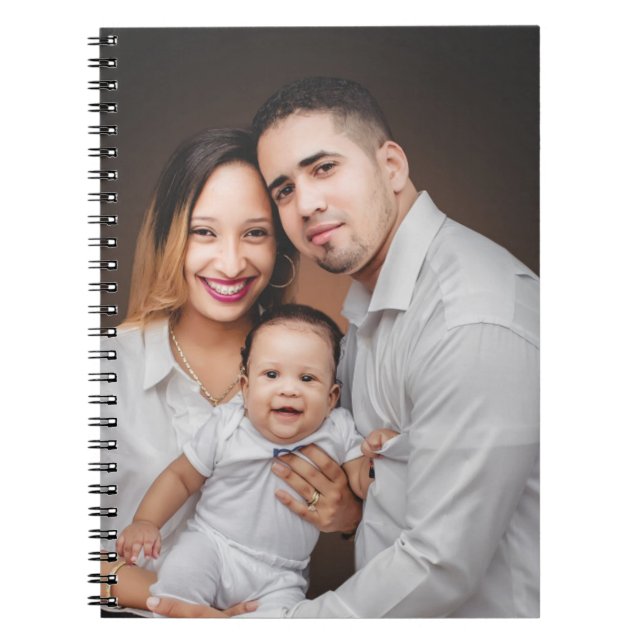 Caderno Espiral Personalizada Foto da Família Personalizada (Frente)