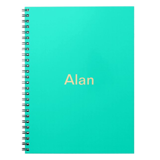Caderno Espiral personalizado (Frente)