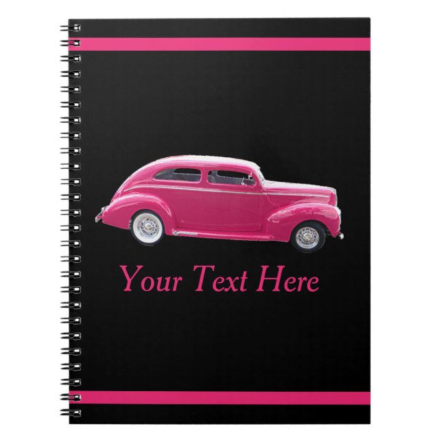 Caderno Espiral Personalizado 1940 Famous American Make Sedan (Frente)