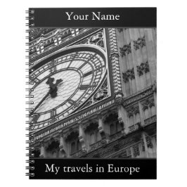 Caderno Espiral Personalizado, Big Ben viagem