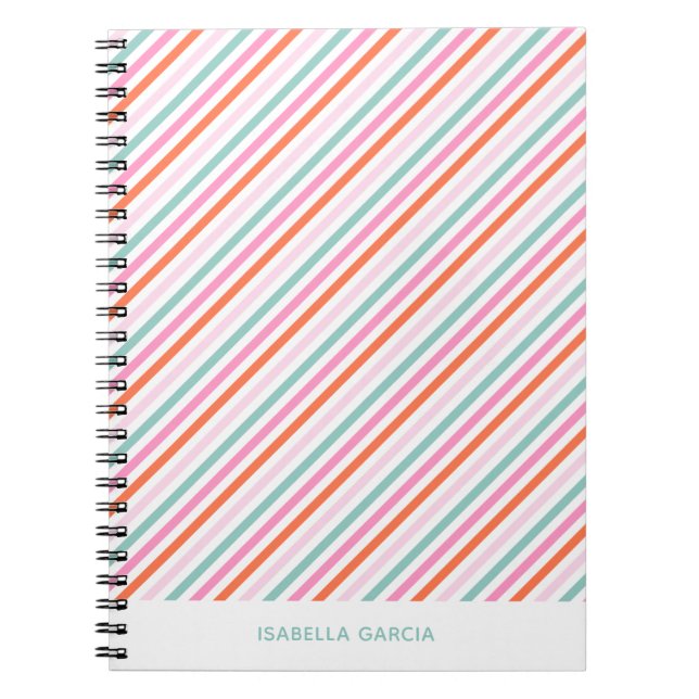 Caderno Espiral Personalizado Bonito Colorido (Frente)