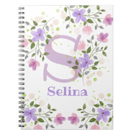 Caderno Espiral Personalizado com Monograma e Nome