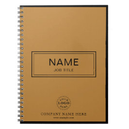 Caderno Espiral Personalizado com Nome e Logotipo