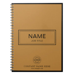 Caderno Espiral Personalizado com Nome e Logotipo 