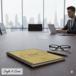 Caderno Espiral Personalizado com Nome e Logotipo 