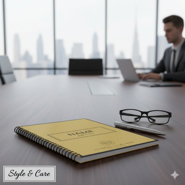 Caderno Espiral Personalizado com Nome e Logotipo  (Custom Spiral Notebook with Name & Business Logo)