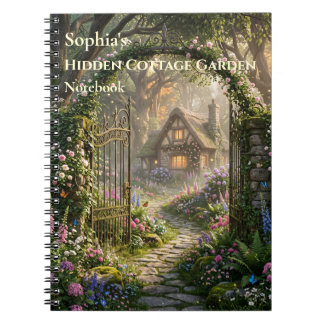 Caderno Espiral Personalizado de Jardim Escondido
