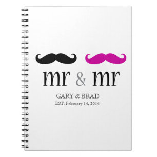 Caderno Espiral Personalizado Diário & Sr. Mustache