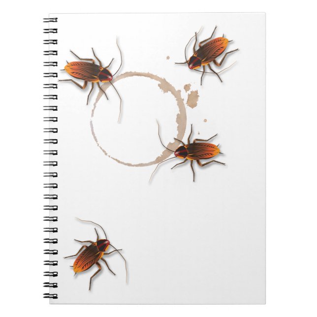 Caderno Espiral Personalizado do Bugzeez_Icky Sticky Roaches (Frente)