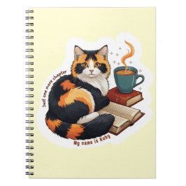 Caderno Espiral Personalizado do Gato Calico Aconc