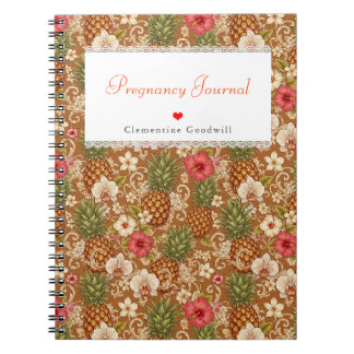 Caderno Espiral Personalizado do Planejador de Gravidez de Present