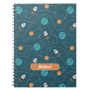 Caderno Espiral Personalizado Explorador Espacial
