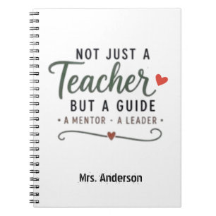 Caderno Espiral Personalizado Não Apenas Um Guia Para Professores