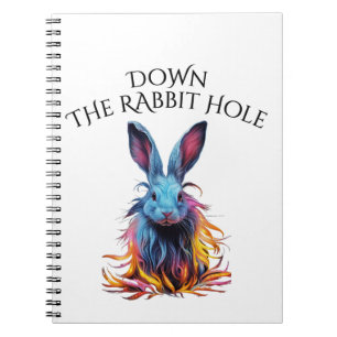 Caderno Espiral Personalizado no Coelho Buraco Azul