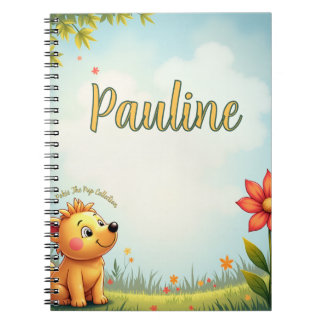 caderno espiral personalizado para crianças