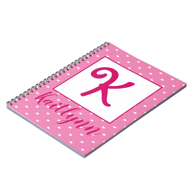 Caderno Espiral Personalizado por Nome / Inicial (Left Side)