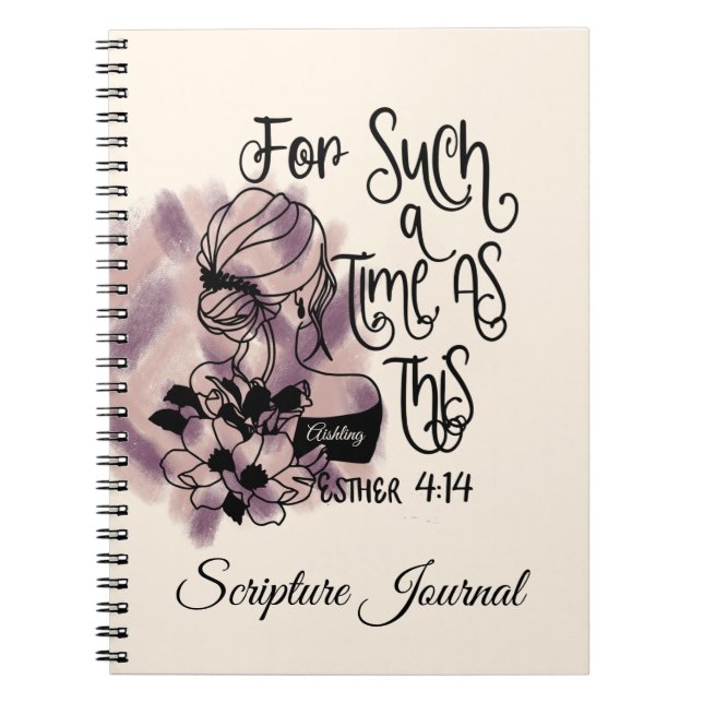 Caderno Espiral Personalizado Por Um Período Como Este (Frente)