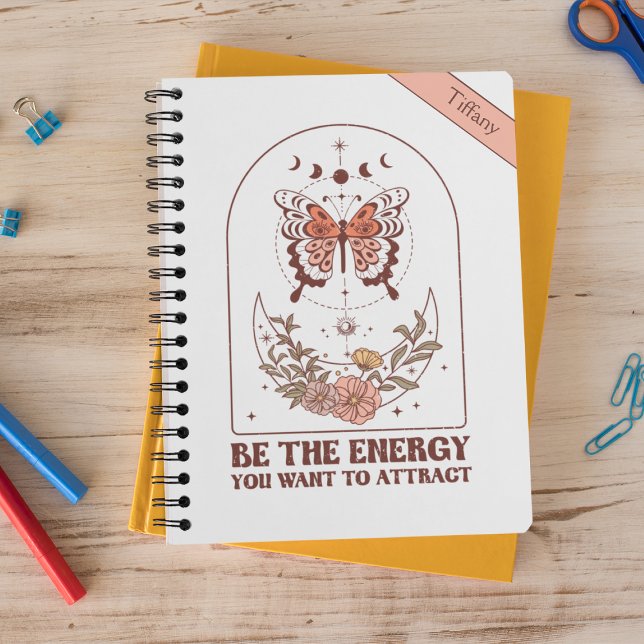 Caderno Espiral Personalizado Seja A Energia (Criador carregado)