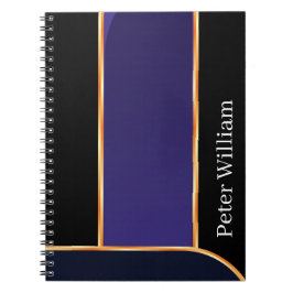 Caderno Espiral Personalizado Seu Nome Elegante Roxo Ensino Médio