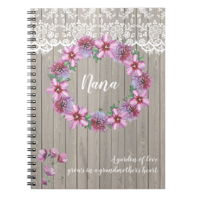 Caderno Espiral Personalizado Um Jardim do Amor (Frente)