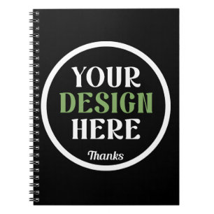 Caderno Espiral personalizado, único, elegante e minimalista