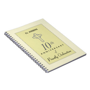Caderno Espiral Personalizar, 10º aniversário do Padre Emboscada