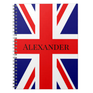 Caderno Espiral Personalizar bandeira britânica