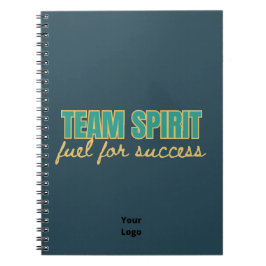 Caderno Espiral Personalizar com a equipe de logotipo Espírito com