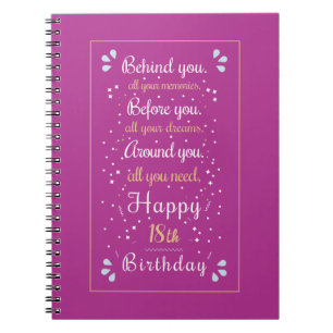 Caderno Espiral Personalizar com Idade Editável: Notebook Aniversá
