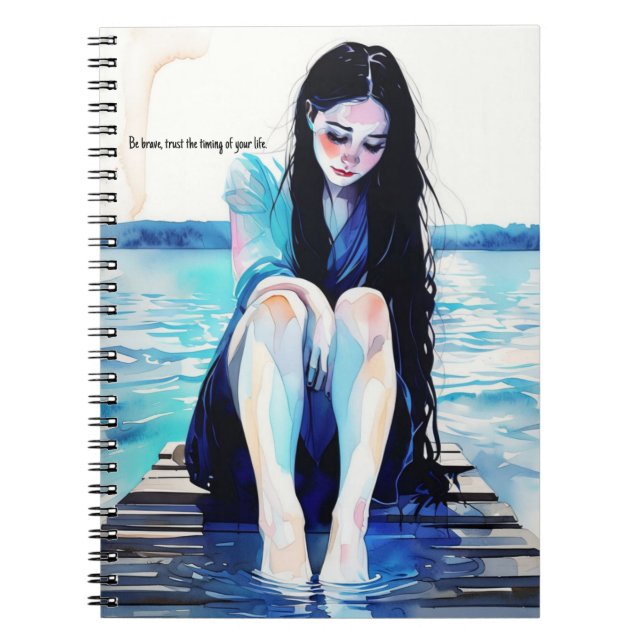 Caderno Espiral PERSONALIZAR: Confie na Hora | Diário para noteboo (Frente)