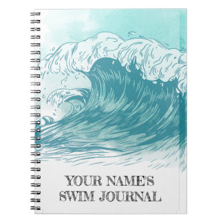 Caderno Espiral *PERSONALIZAR* Natação Diário
