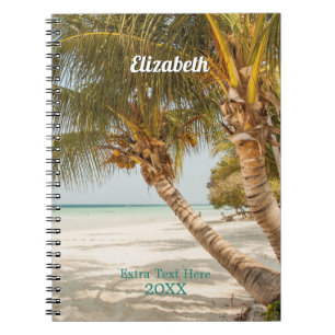 Caderno Espiral Personalizar Nome/Ano/Título/Praia e Palmas