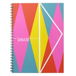 Caderno Espiral PERSONALIZAR: notebook Harlequin