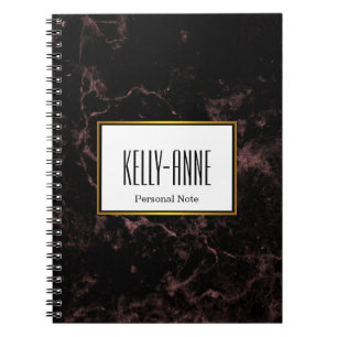 Caderno Espiral Personalizar o Designer de Textura de Mármore de 