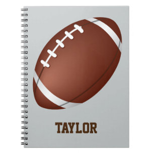 Caderno Espiral Personalizar o nome do râguebi de futebol america