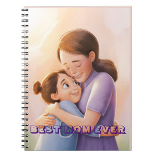 Caderno Espiral Personalizar o nome personalizado Melhor mãe do mu