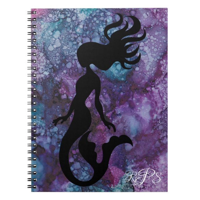 Caderno Espiral Personalizar o notebook "Inkblogues/Sereia" (Frente)