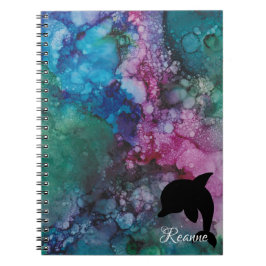 Caderno Espiral Personalizar o notebook "Inkblots/Dolphin"
