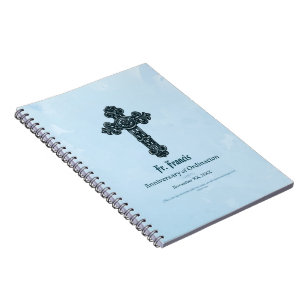 Caderno Espiral Personalizar, Ordenar Sacerdote de Aniversário, Cr