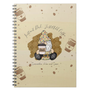 Caderno Espiral Personalizar para Pai de Lover de Café Vintage