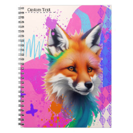 Caderno Espiral PERSONALIZAR: Raposa Fofa | Diário para notebook